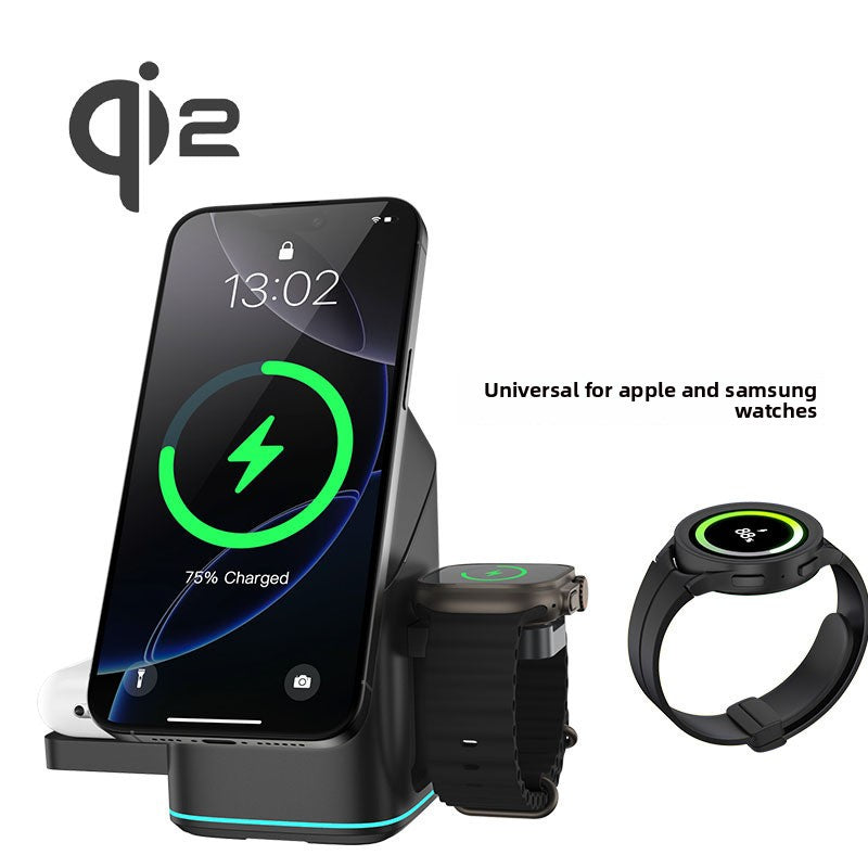 Qi2 Certified 3-in-1 Magnetic Wireless Charger | iPhone, AirPods & Apple Watch
