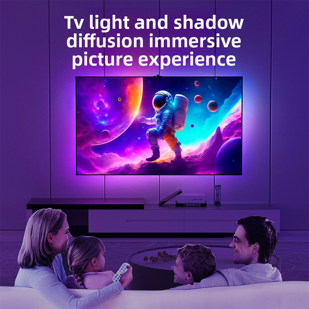 RGB LED TV Backlight Strip | Bluetooth Sync, Ambient Bias Lighting for Any TV