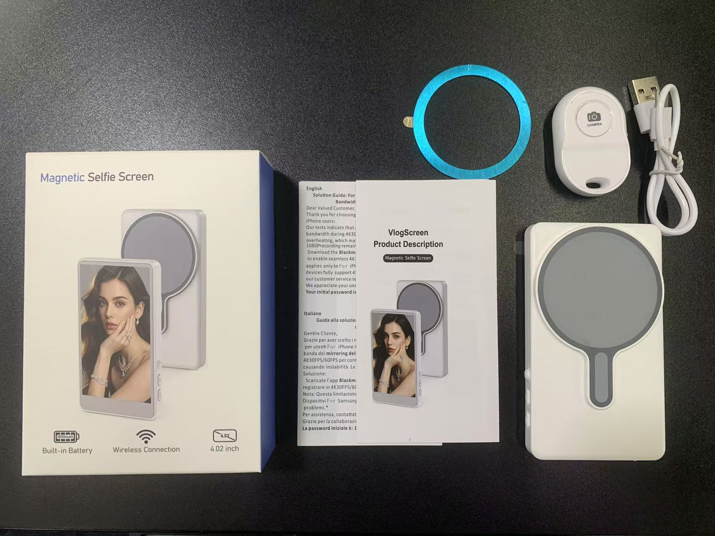 Magnetic Phone Screen Mirroring Device with Audio