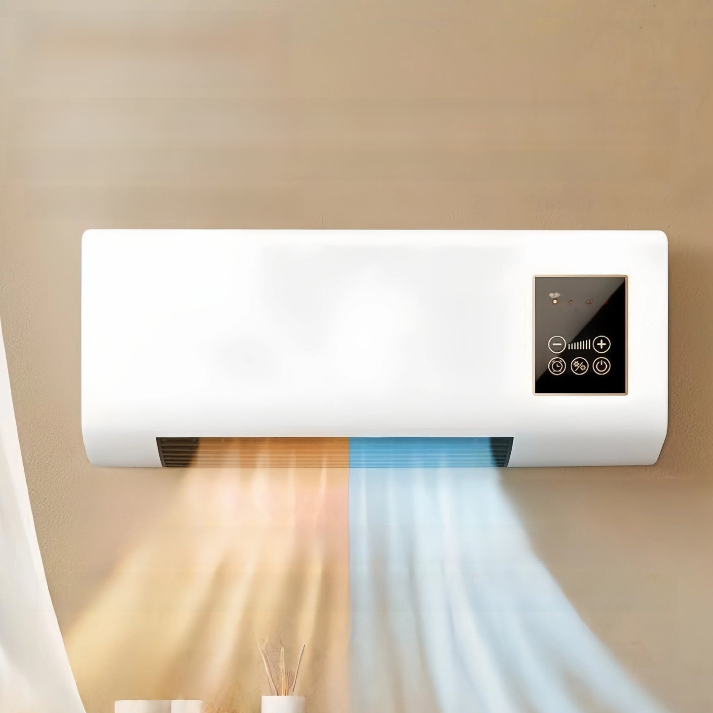 Wall-Mounted Space Heater & Fan | Dual Function, Bathroom & Bedroom Safe