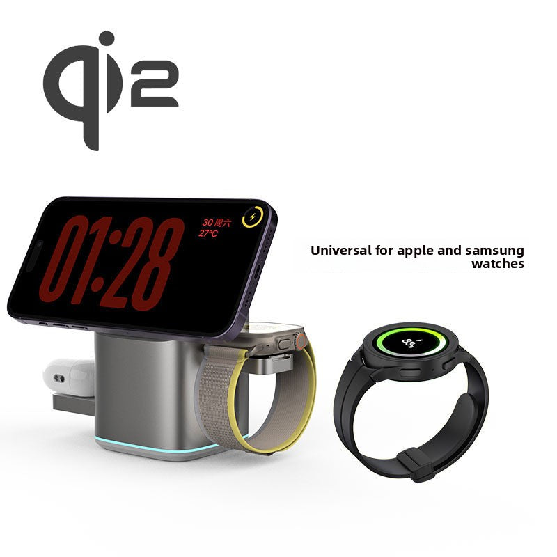 Qi2 Certified 3-in-1 Magnetic Wireless Charger | iPhone, AirPods & Apple Watch