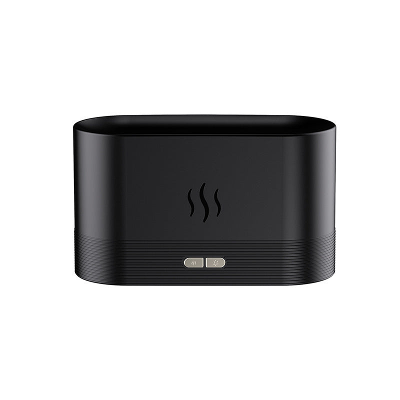 3D Flame Aromatherapy Humidifier | LED Mood Light + Essential Oil Diffuser