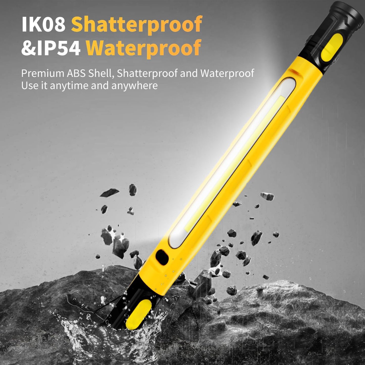 Magnetic LED Camping Work Light | Rechargeable, Portable, Waterproof